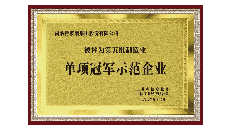 單項(xiàng)冠軍示范企業(yè)